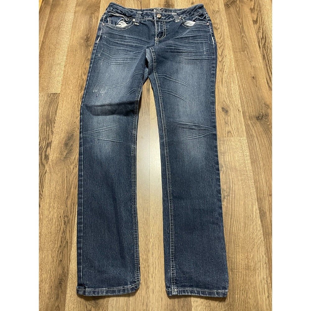 Soundgirl Jeans, Women's juniors Size 11, Blue, Denim, Straight Leg, Pockets